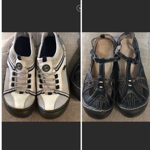 2 pair J-41 Adventure Size 6 Hiking Water Shoes